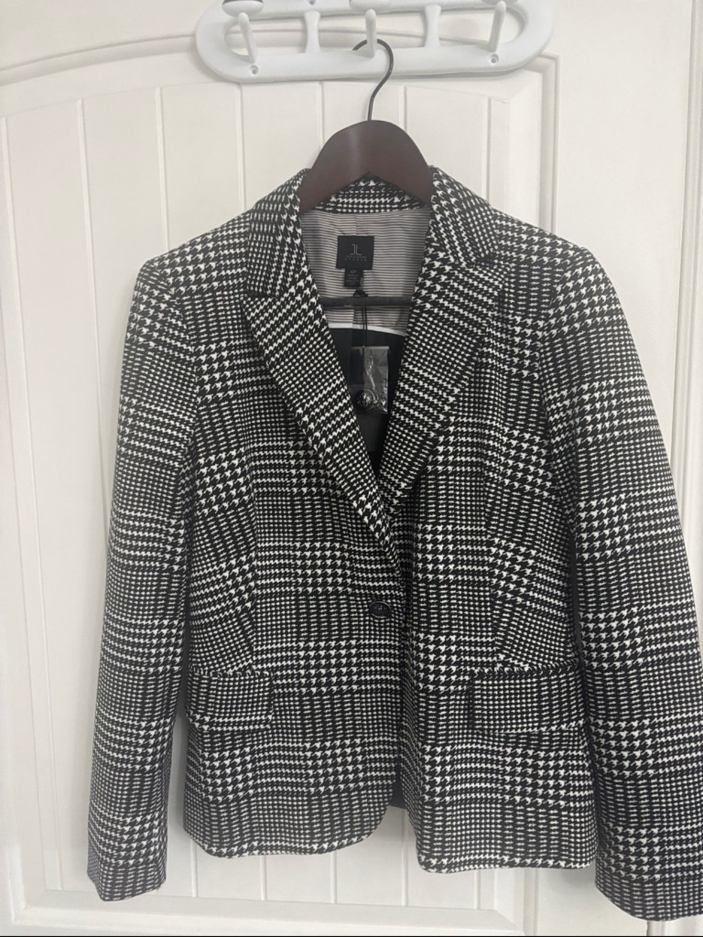 JULES & LEOPOLD Black & White Houndstooth Blazer BNWT